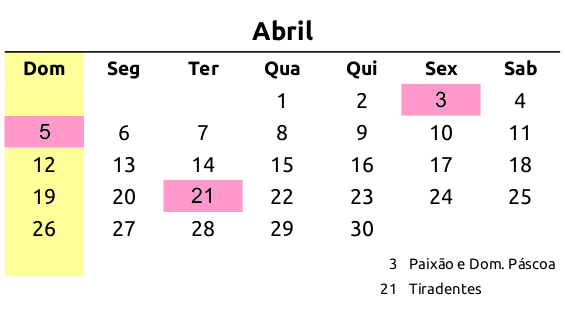 calend&aacute;rio 2026 mar&ccedil;o feriados imprimir a4