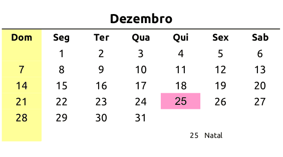 calendário 2025 novembro feriados imprimir a4