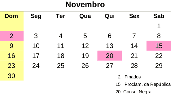calendário 2025 outubro feriados imprimir a4